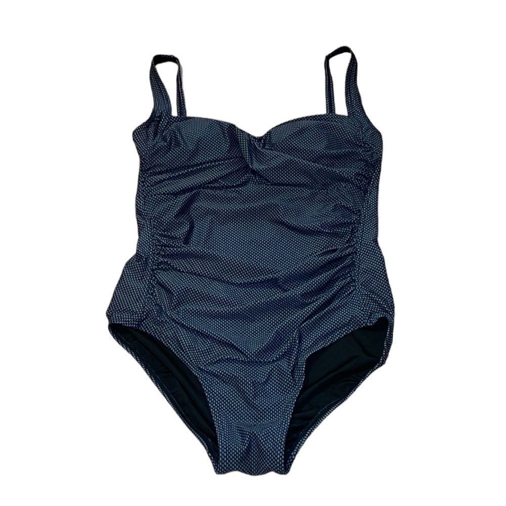 Elegant Black w/ polka dots One-Piece Swimsuit